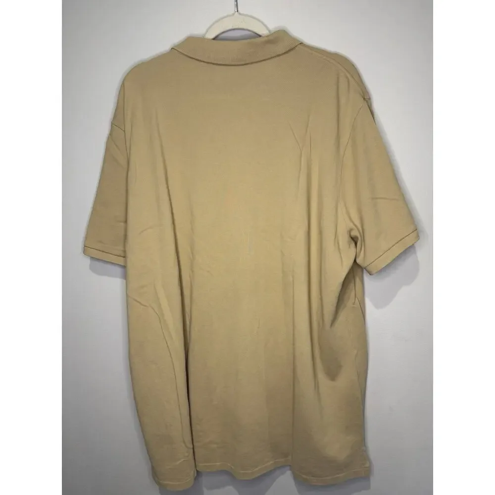 Polo Ralph Lauren Men’s Polo Shirt Brown Beige Tan 100% Cotton Short Sleeve XXL